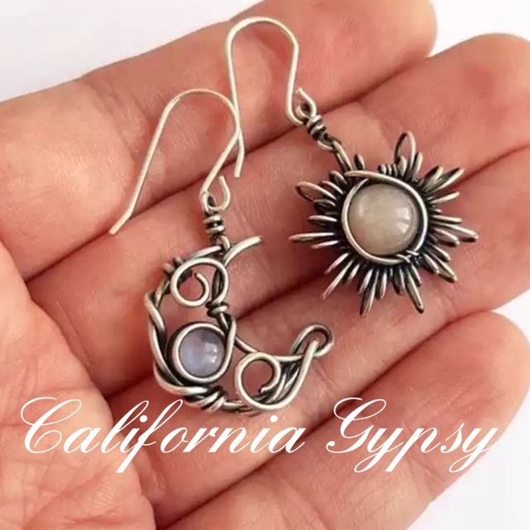 Celestial Sun and Moon Earring’s - Picture 4 of 8